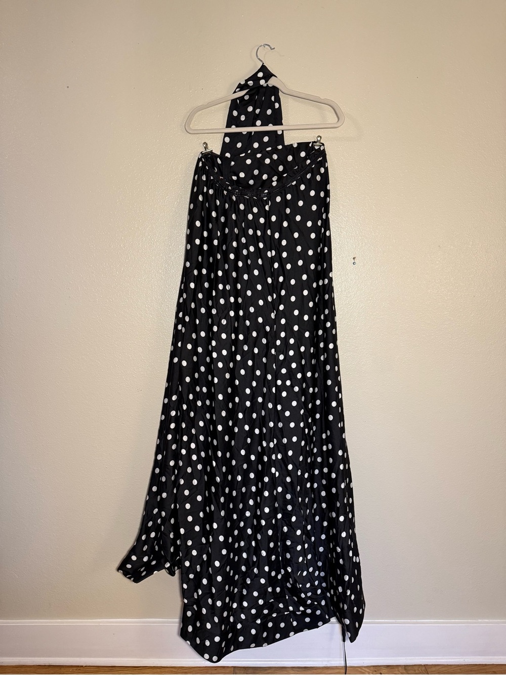 Show Me Your Mumu Tinsley Tube Dress- Black & White Polka Dot Strapless Maxi - Picture 4 of 8